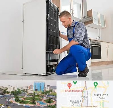 تعمیرکار سیار یخچال در ونک 