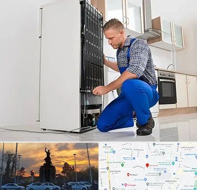 تعمیرکار سیار یخچال در میدان حر 