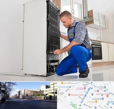 تعمیرکار سیار یخچال در خیابان ملاصدرا شیراز 