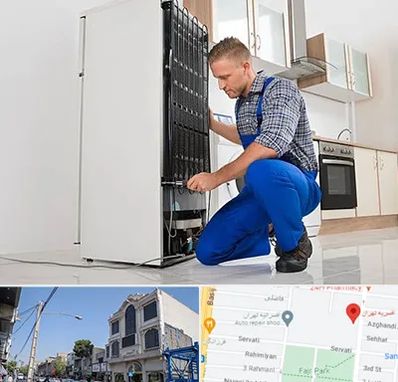 تعمیرکار سیار یخچال در افسریه 
