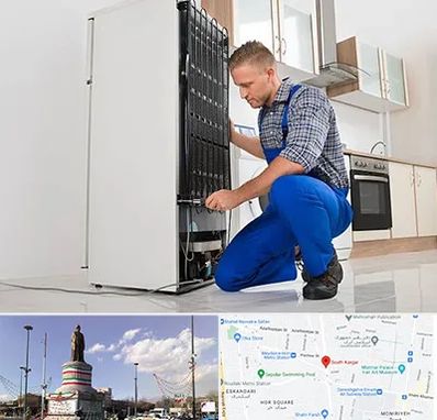 تعمیرکار سیار یخچال در کارگر جنوبی 