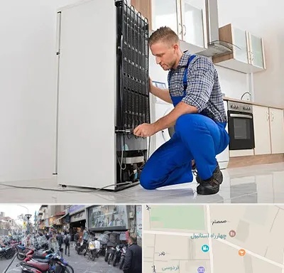 تعمیرکار سیار یخچال در چهارراه استانبول