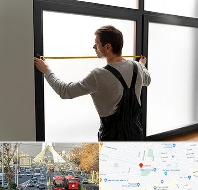 ساخت توری پنجره در خیابان آزادی 