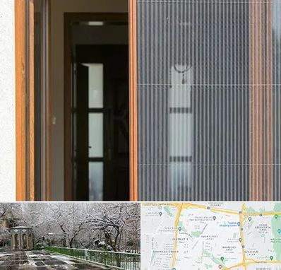 توری پلیسه ای در باغ فیض 