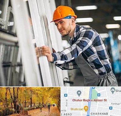 نصب توری پنجره در چهارباغ اصفهان 