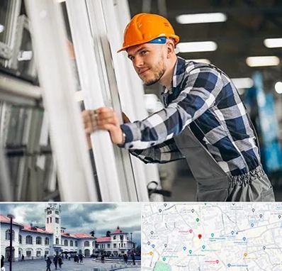 نصب توری پنجره در میدان شهرداری رشت 