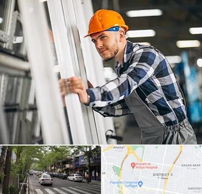 نصب توری پنجره در ظفر 