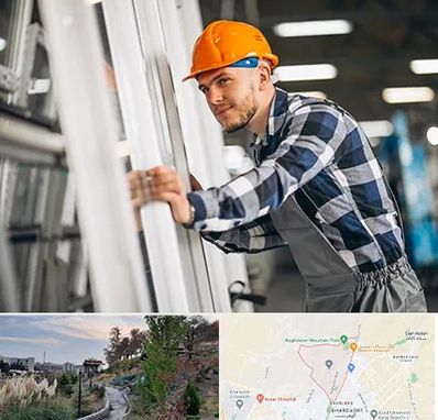 نصب توری پنجره در باغستان کرج 