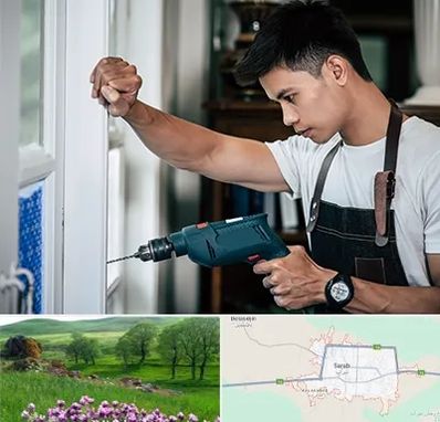 تعمیر درب و پنجره دوجداره در سراب