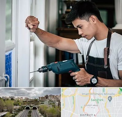 تعمیر درب و پنجره دوجداره در یوسف آباد 