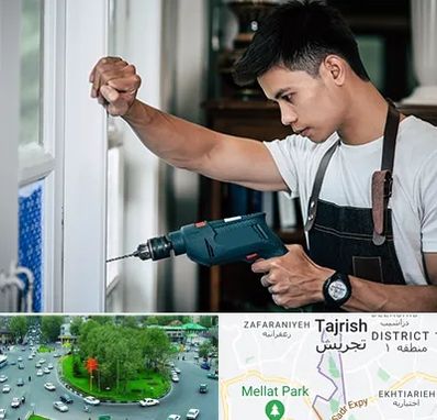 تعمیر درب و پنجره دوجداره در تجریش 