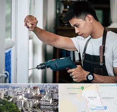 تعمیر درب و پنجره دوجداره در ولنجک 