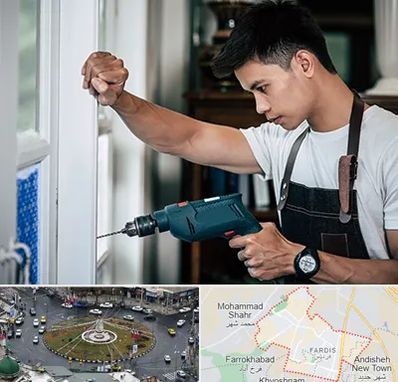 تعمیر درب و پنجره دوجداره در فردیس کرج 