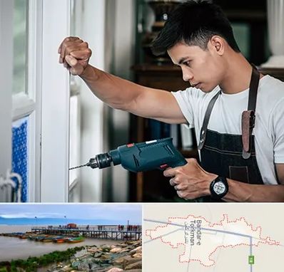 تعمیر درب و پنجره دوجداره در بندر ترکمن