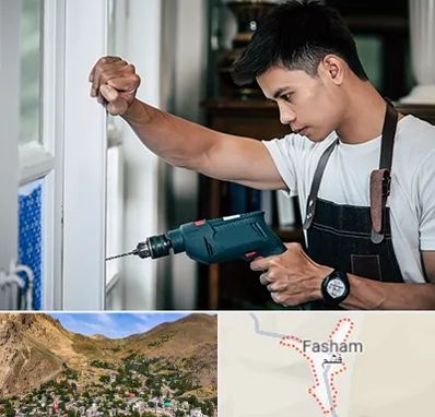 تعمیر درب و پنجره دوجداره در فشم