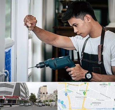 تعمیر درب و پنجره دوجداره در بلوار فردوس 