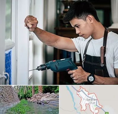 تعمیر درب و پنجره دوجداره در سراوان