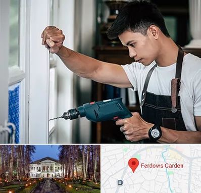 تعمیر درب و پنجره دوجداره در باغ فردوس