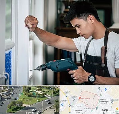 تعمیر درب و پنجره دوجداره در شاهین ویلا کرج 