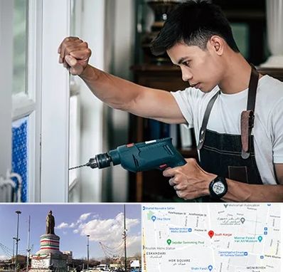 تعمیر درب و پنجره دوجداره در کارگر جنوبی 