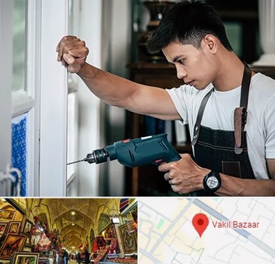 تعمیر درب و پنجره دوجداره در بازار وکیل شیراز