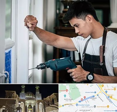 تعمیر درب و پنجره دوجداره در زرگری شیراز 