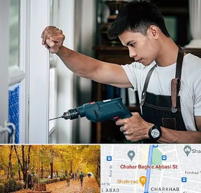 تعمیر درب و پنجره دوجداره در چهارباغ اصفهان 