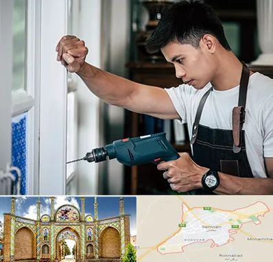 تعمیر درب و پنجره دوجداره در سمنان