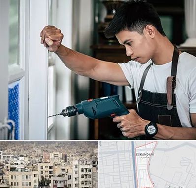 تعمیر درب و پنجره دوجداره در اسکندری