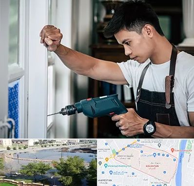 تعمیر درب و پنجره دوجداره در گلستان اهواز 