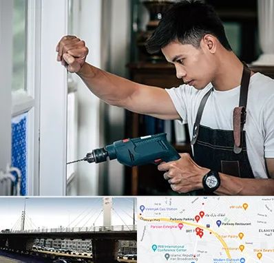 تعمیر درب و پنجره دوجداره در پارک وی 