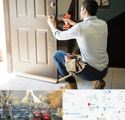 تعمیر درب ضد سرقت در خیابان آزادی 