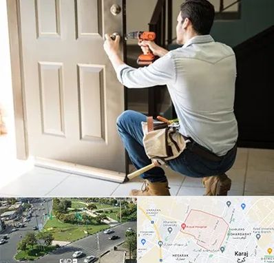 تعمیر درب ضد سرقت در شاهین ویلا کرج 