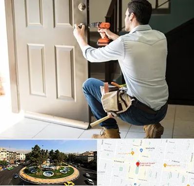 تعمیر درب ضد سرقت در هفت حوض 