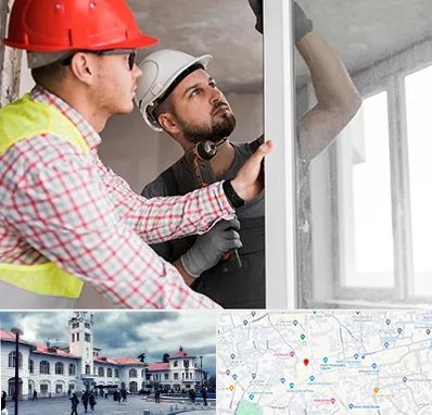 تعمیر پنجره دو جداره در میدان شهرداری رشت 