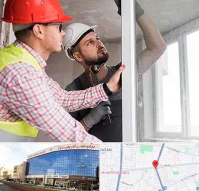 تعمیر پنجره دو جداره در نصف راه تبریز