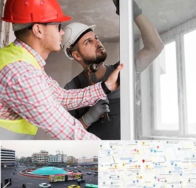 تعمیر پنجره دو جداره در میدان انقلاب 