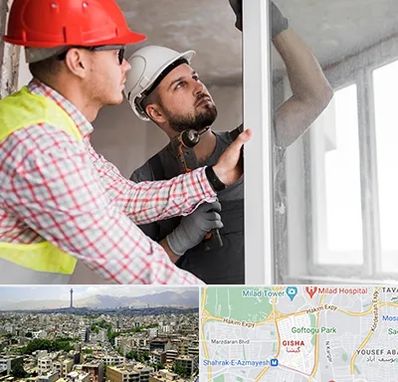 تعمیر پنجره دو جداره در گیشا 