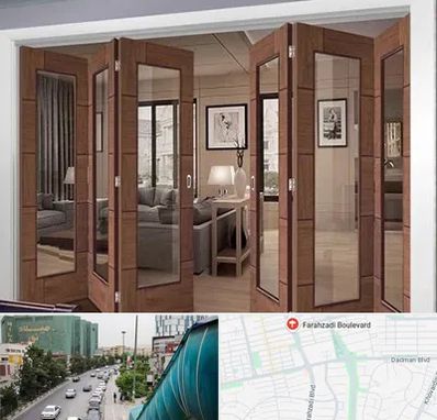 پارتیشن متحرک در بلوار فرحزادی