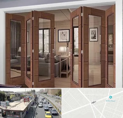 پارتیشن متحرک در خیابان دماوند