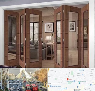 پارتیشن متحرک در خیابان آزادی 