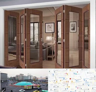 پارتیشن متحرک در میدان انقلاب 