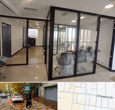 نصاب پارتیشن در خیابان فلسطین