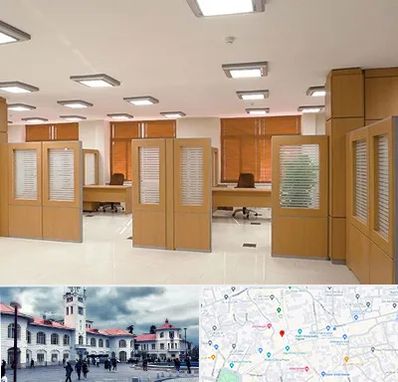 پارتیشن ام دی اف در میدان شهرداری رشت 