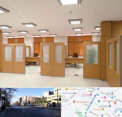 پارتیشن ام دی اف در خیابان ملاصدرا شیراز 