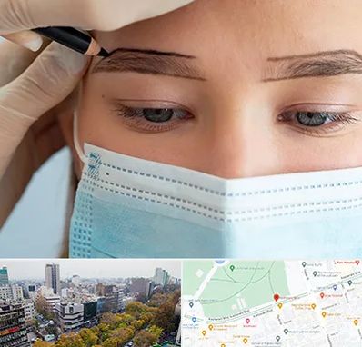 کاشت ابرو در بلوار کشاورز 