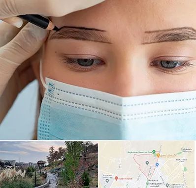 کاشت ابرو در باغستان کرج 