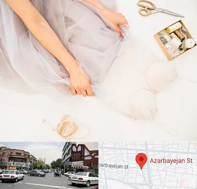 آموزش دوخت لباس عروس در خیابان آذربایجان