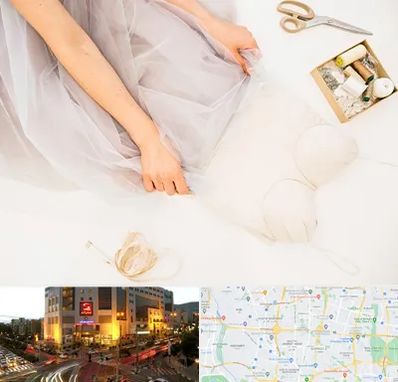 آموزش دوخت لباس عروس در جنت آباد تهران 