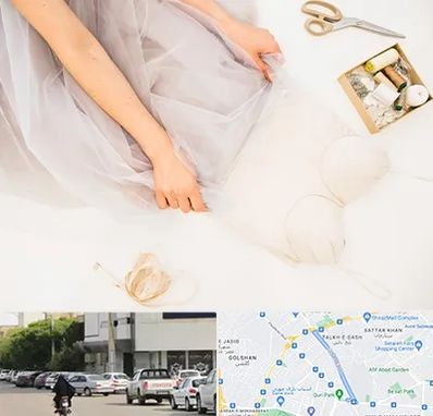 آموزش دوخت لباس عروس در قدوسی شرقی شیراز 